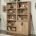 Sauder Aspen Post 5Shelf Library Bookcase Bookcase, Prime Oak Finish