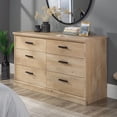 thumbnail image 1 of Sauder Aspen Post 6-Drawer Bedroom Dresser in Prime Oak, Prime Oak Finish, 1 of 12