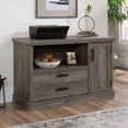 thumbnail image 1 of Sauder Aspen Post Engineered Wood Credenza in Pebble Pine/Brown, 1 of 13