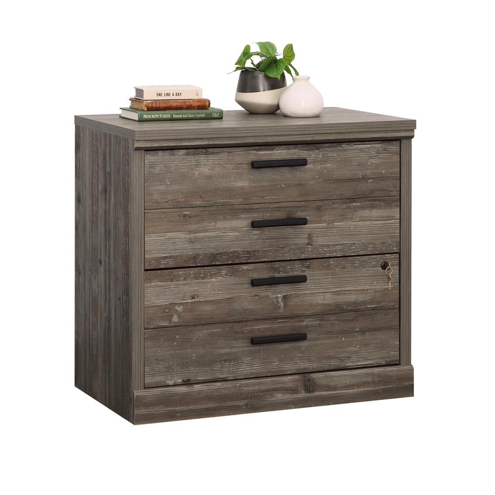 Pebble Pine 2-Drawer Lockable Lateral File Cabinet