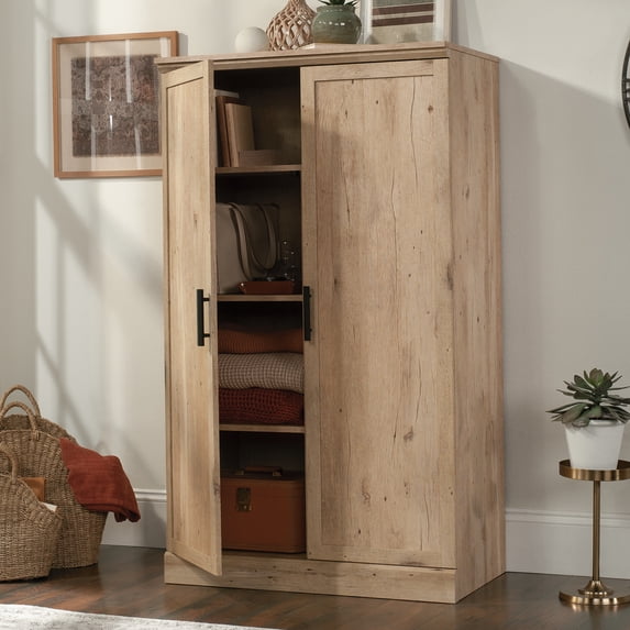Sauder Aspen Post 2-Door Storage Cabinet, Prime Oak Finish