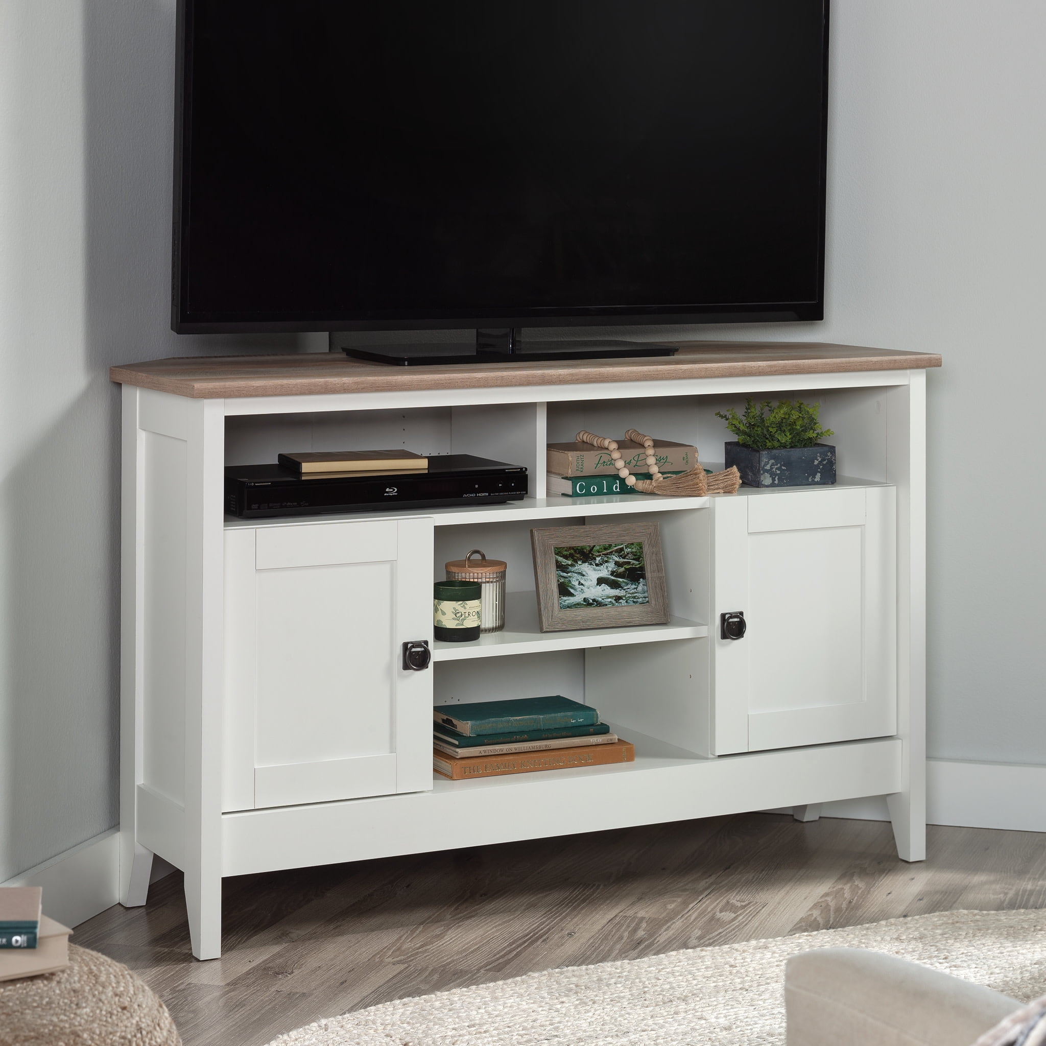 Sauder august hill corner tv stand discount
