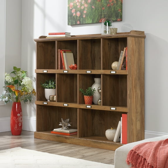 Sauder Barrister Lane 10-Cubby Bookcase, Sindoori Mango Finish