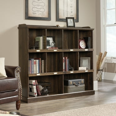 Sauder Barrister Lane 10-Cube Bookcase, Iron Oak Finish