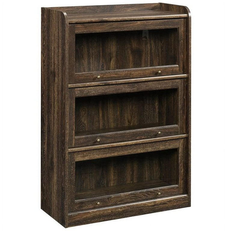 Sauder Barrister Lane 3 Shelf Bookcase Iron Oak Finish Walmart