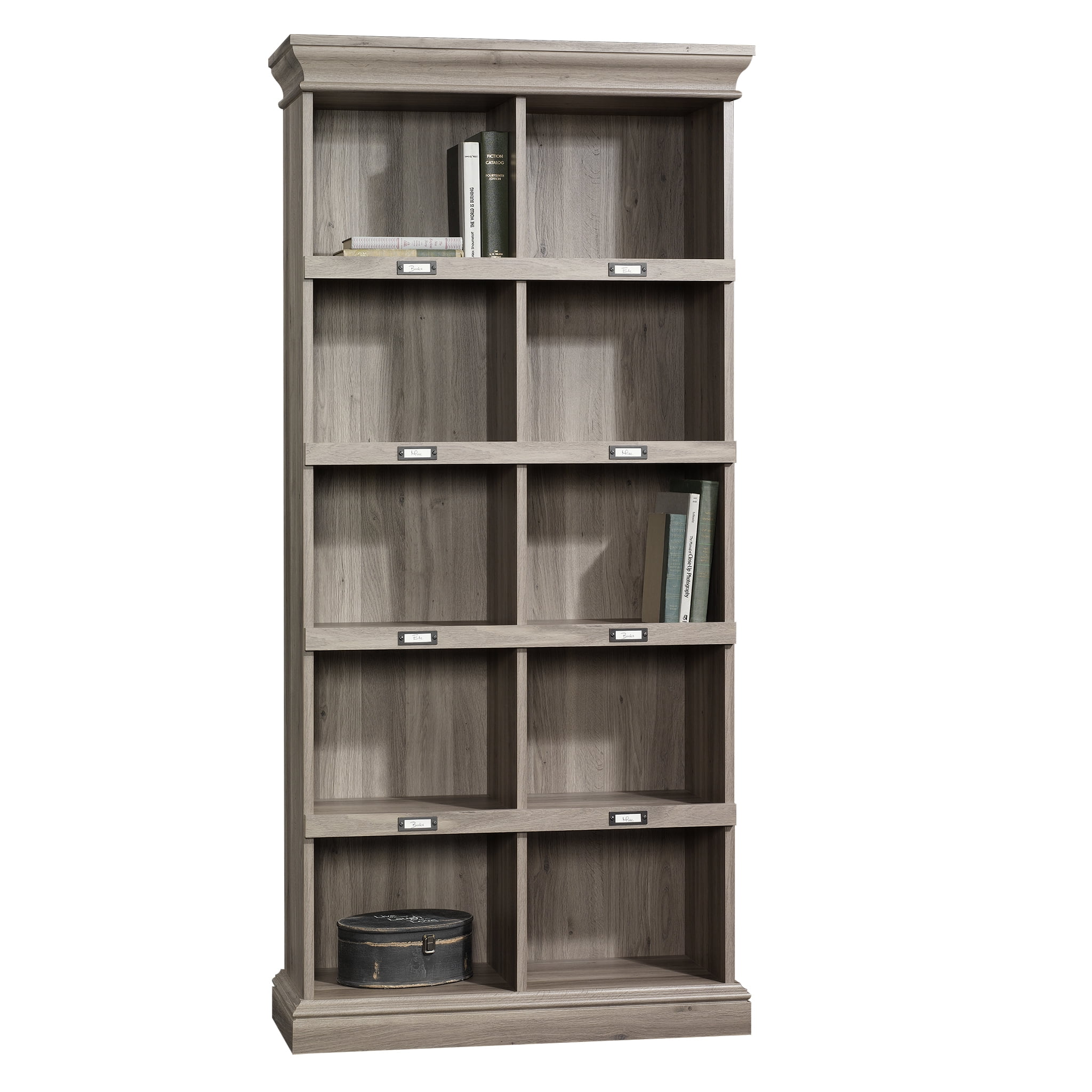 Sauder Barrister Lane Tall Bookcase Salt Oak Finish Walmart