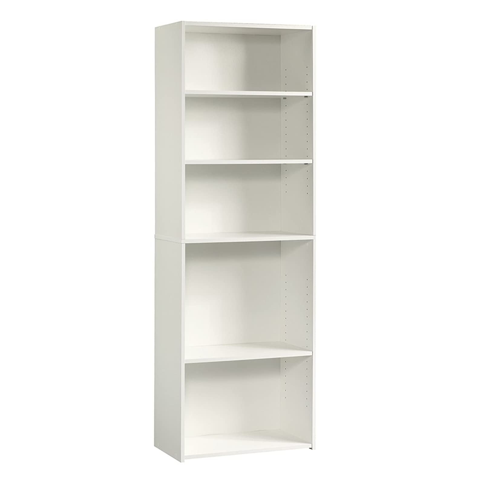 Sauder Beginnings 5Shelf Bookcase, Soft White finish