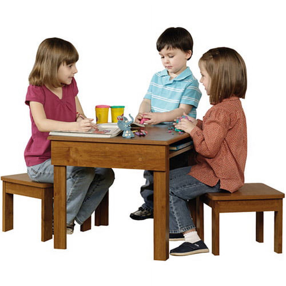 Sauder Beginnings Kids Table and Stool Set, Alder Finish - image 1 of 5