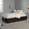 thumbnail image 1 of Sauder Beginnings Twin Platform Bed, Cinnamon Cherry Finish, 1 of 11