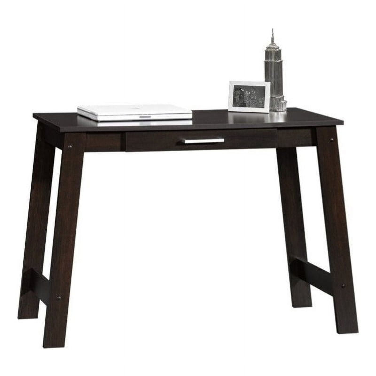 Sauder Beginnings Writing Desk with Drawer, Cinnamon Cherry Finish