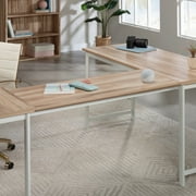 Sauder Bergen Circle Desk Connector Bridge, Kiln Acacia Finish