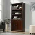 thumbnail image 1 of Sauder Bookcase With Doors, Select Cherry Finish, 1 of 12