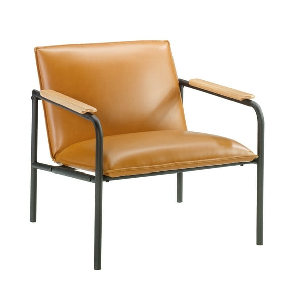 Sauder Boulevard Cafe Metal Lounge Chair, Camel Finish