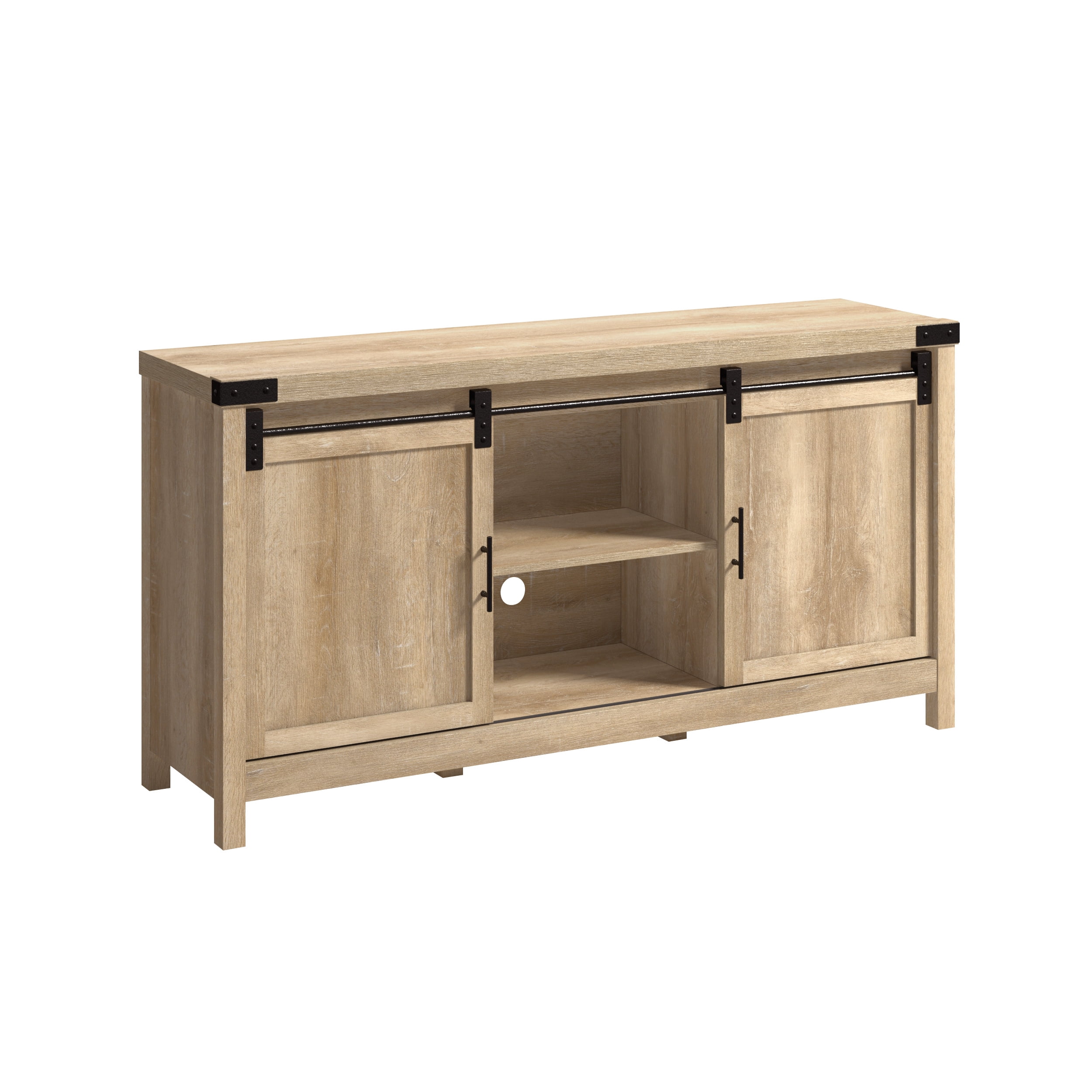 Sauder Bridge Acre Engineered Wood TV Stand For TVs Up To 58" in Orchard Oak