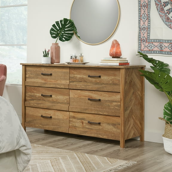 Sauder Cannery Bridge 6-Drawer Dresser, Sindoori Mango Finish