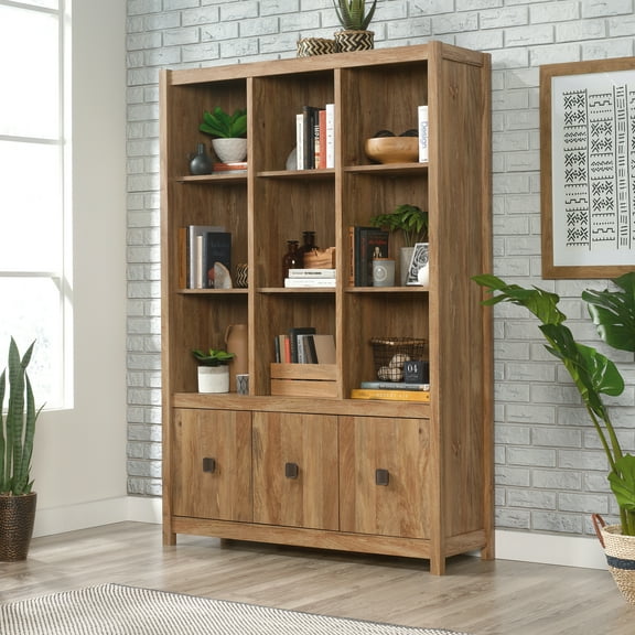 Sauder Cannery Bridge 9-Cubby Bookcase, Sindoori Mango Finish