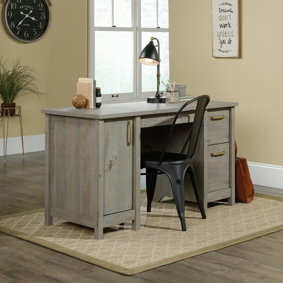 Sauder Cannery Bridge Computer Desk, Mystic Oak Finish