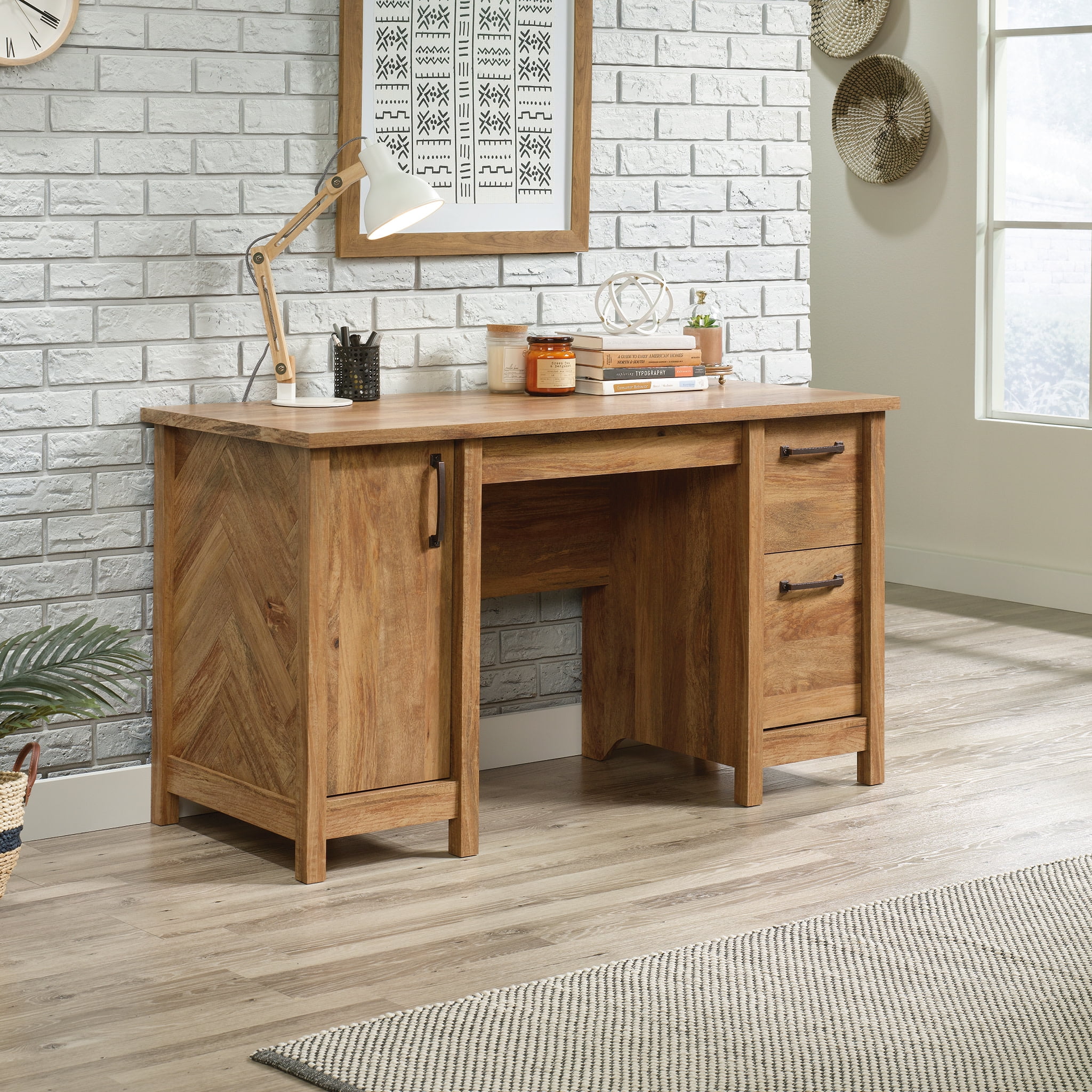 Sauder Cannery Bridge Computer Desk Sindoori Mango