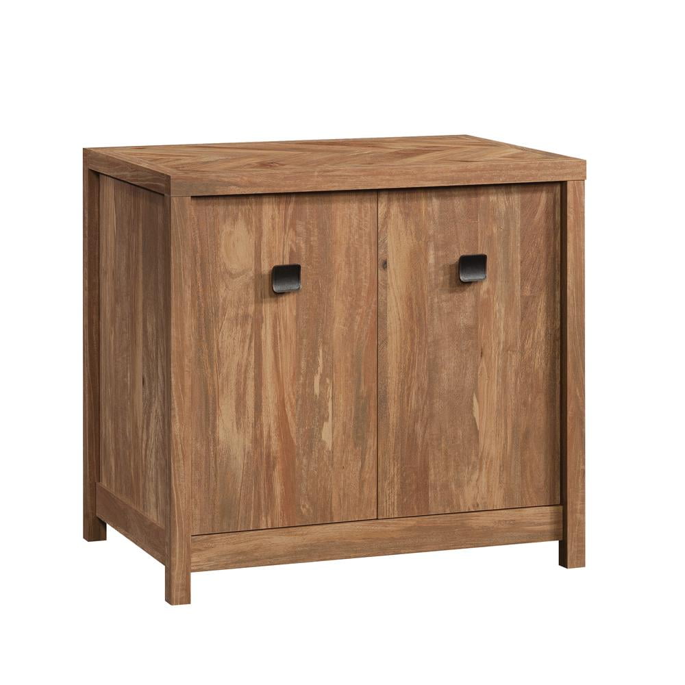 Sauder Cannery Bridge Engineered Wood Utility Cabinet in Sindoori Mango/Brown