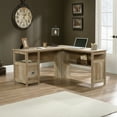 thumbnail image 1 of Sauder Cannery Bridge L-Shaped Desk, Lintel Oak Finish, 1 of 12