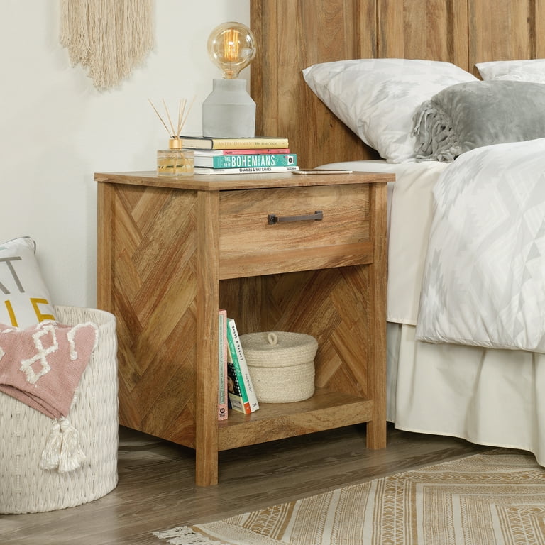 Sauder Cannery Bridge Bedside Table, Sindoori Mango Finish Sauder Cannery Bridge Bedside Table, Sindoori Mango Finish