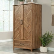 Sauder Cannery Bridge Wardrobe/Armoire Cabinet with Drawer, Sindoori Mango Finish