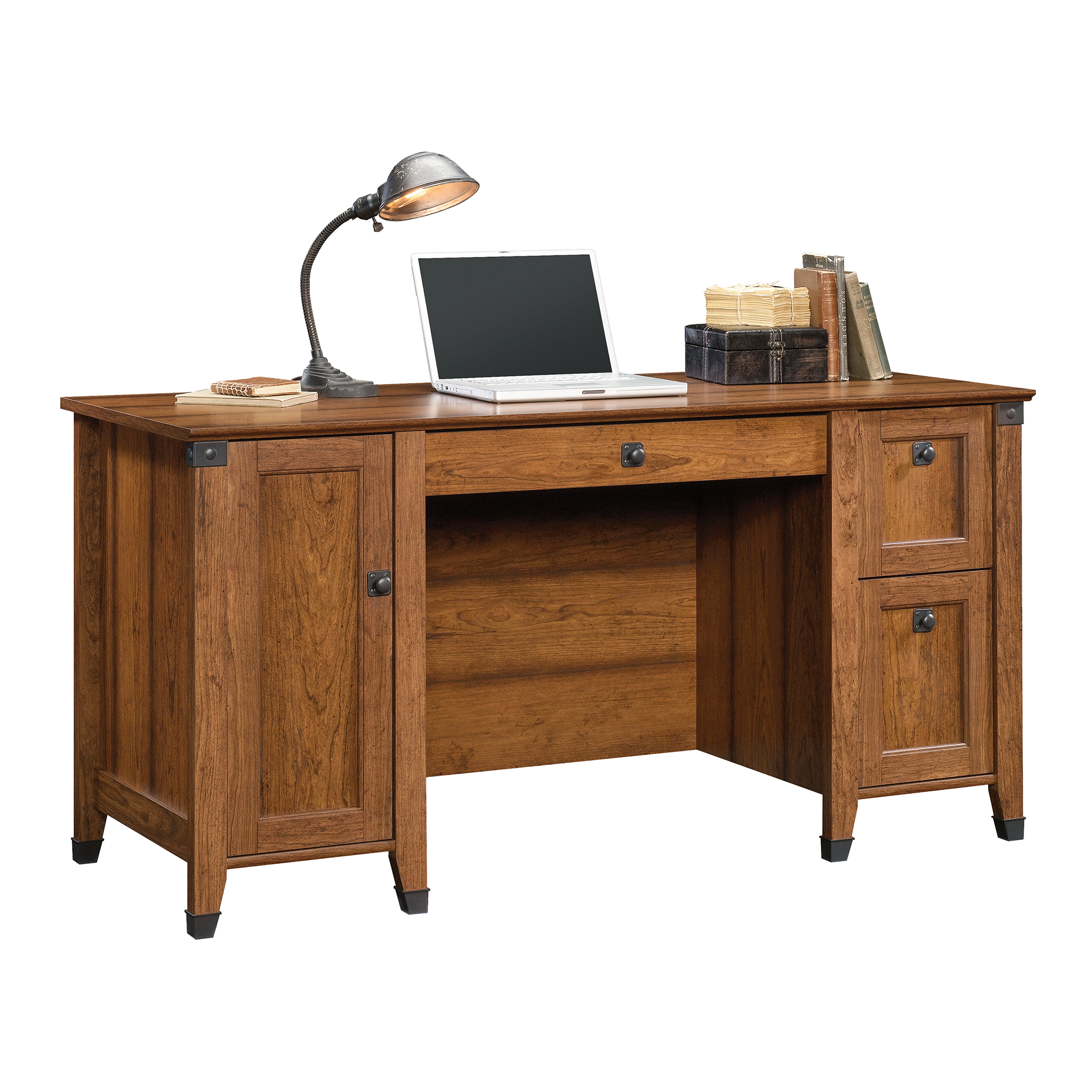 Sauder Carson Forge Computer Desk, Washington Cherry Finish - Walmart.com