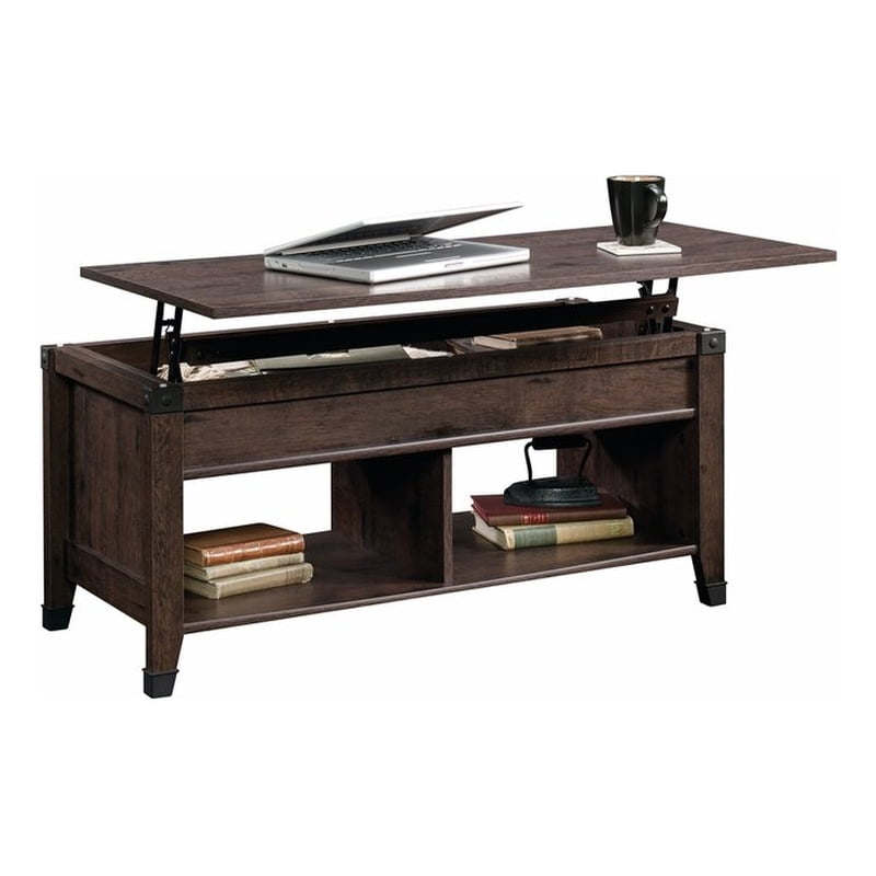 Sauder Carson LiftTop Coffee Table, Coffee Oak Finish