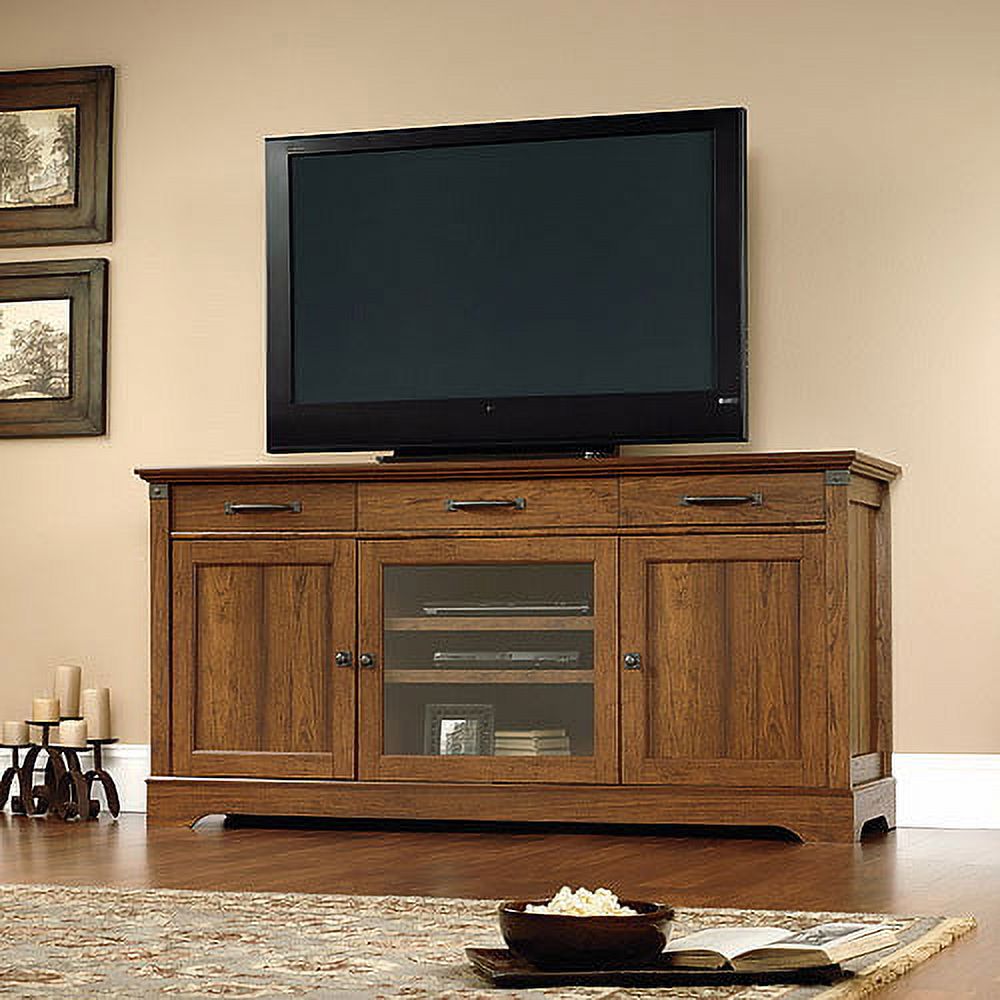 Sauder Carson Forge TV Stand for TVs up to 70, Washington Cherry - image 1 of 2