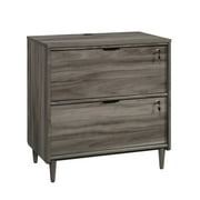 Sauder Clifford Place Engineered Wood File Cabinet in Jet Acacia/Dark Wood