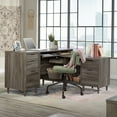 thumbnail image 1 of Sauder Clifford Place Engineered Wood L-Shaped Desk in Jet Acacia/Dark Wood, 1 of 11