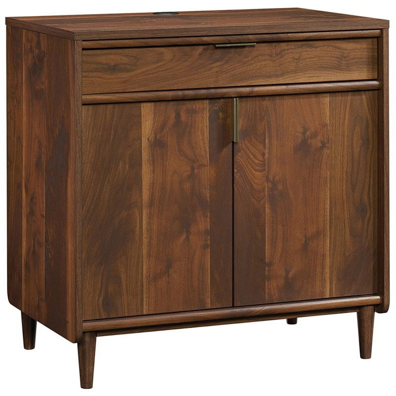 Grand Walnut 30" Tall Storage Cabinet with Shelves