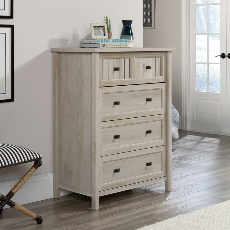 【カデル】cadeal 4drawer chest Sauder Costa 4 Drawer Chest, Chalked Chestnut Finish - Walmart.com