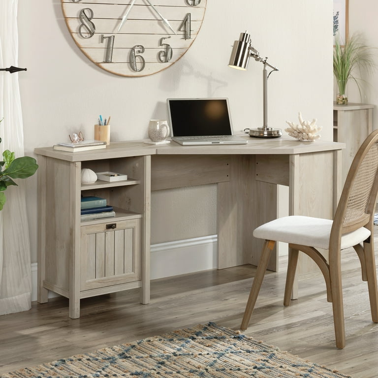 Sauder Costa Corner Desk Chalked Chestnut