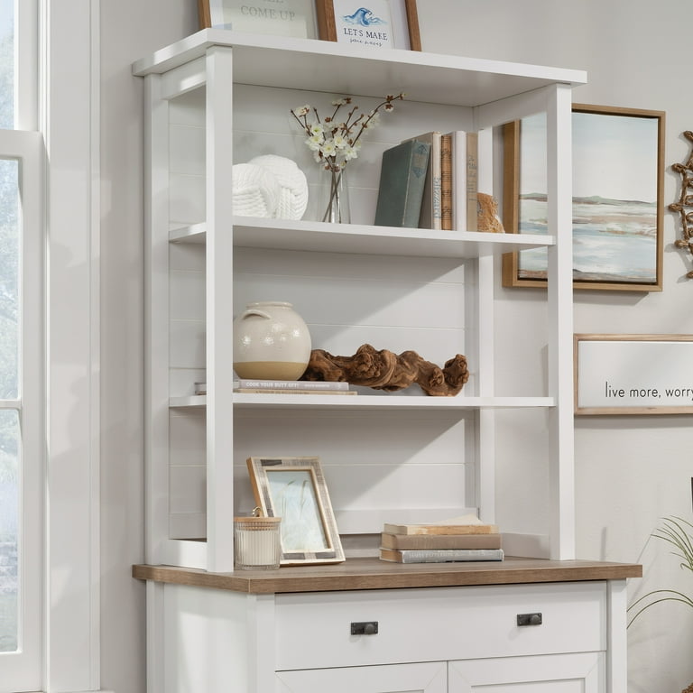 Sauder cottage road library with doors discount