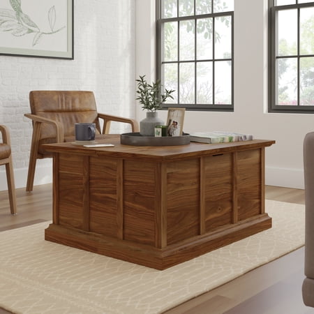 Sauder Cottage Road Modern Coffee Table, Grand Walnut Finish