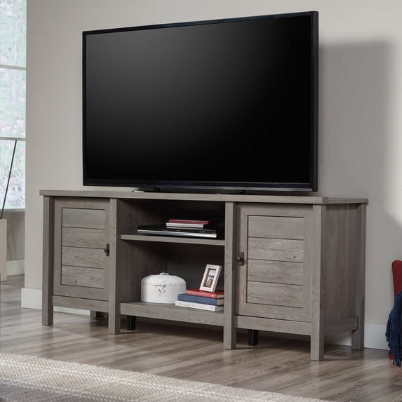 Sauder Cottage Road TV Stand/Credenza, For TV's up to 65", Mystic Oak Finish