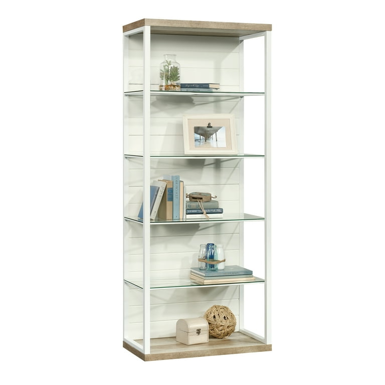 Sauder Cottage Road Tall Bookcase White Finish Walmart