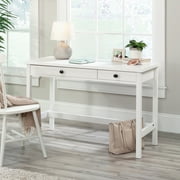 Sauder County Line Rustic Writing Desk with Drawers, Soft White Finish