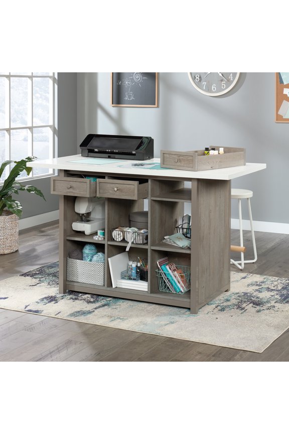 Craft Pro Series Engineered Wood Craft Table in Mystic Oak