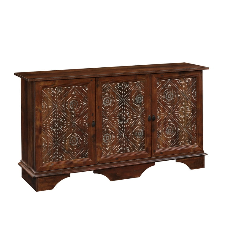 Sauder Curiod Storage Cabinet Curado Cherry Finish Walmart