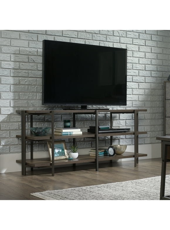 Sauder Curiod TV Stand, for TVs up to 54", Smoked Oak Finish