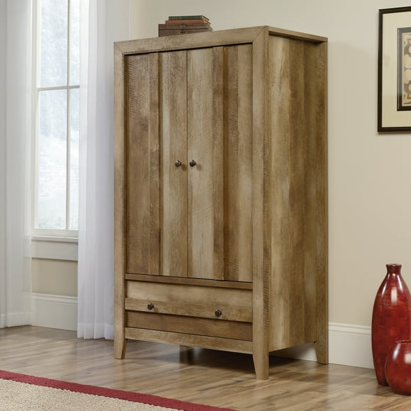 Sauder Dakota Pass Armoire, Craftsman Oak Finish