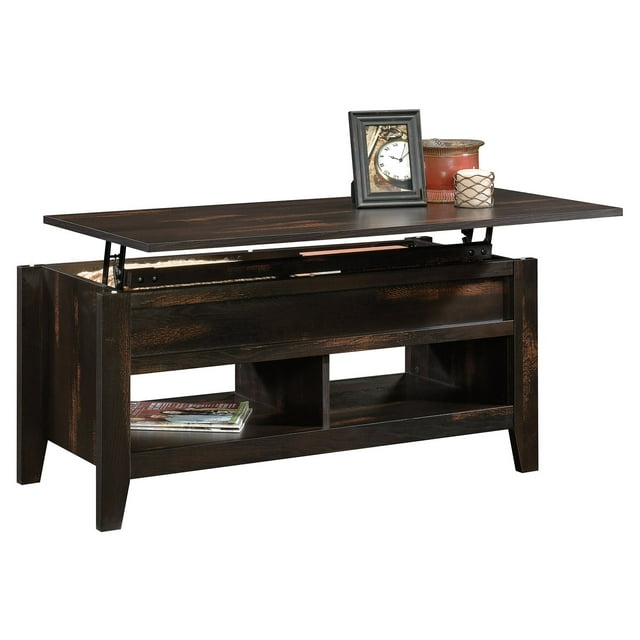 Sauder Dakota Pass LiftTop Coffee Table, Char Pine Finish