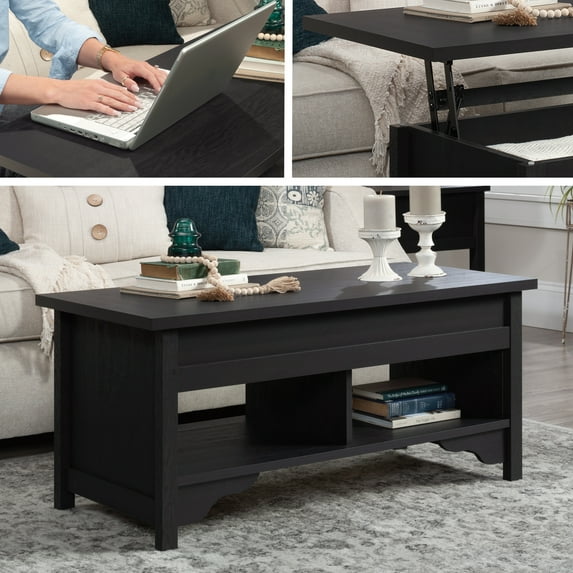 Sauder Dawson Trail Lift Top Coffee Table, Raven Oak Finish