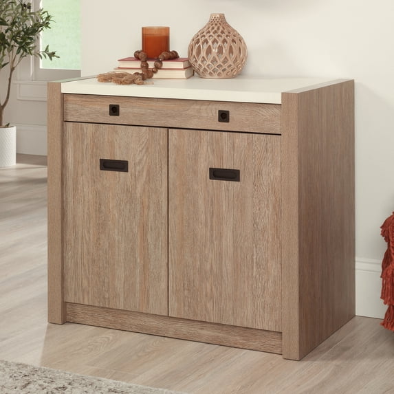 Sauder Dixon City 2-Door Library Cabinet, Brushed Oak Finish