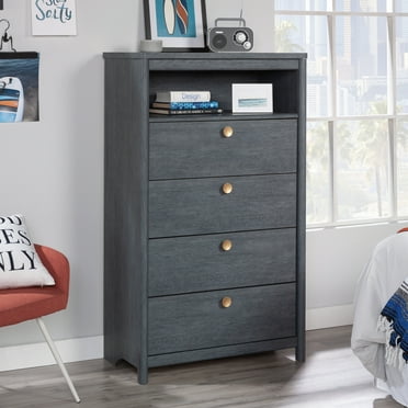 Sauder Dover Edge 4-Drawer Chest, Denim Oak Finish