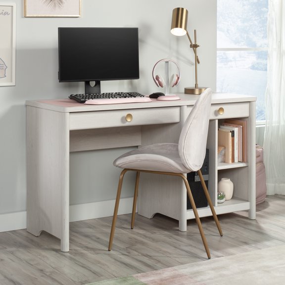 Sauder Dover Edge Desk, Glacier Oak Finish