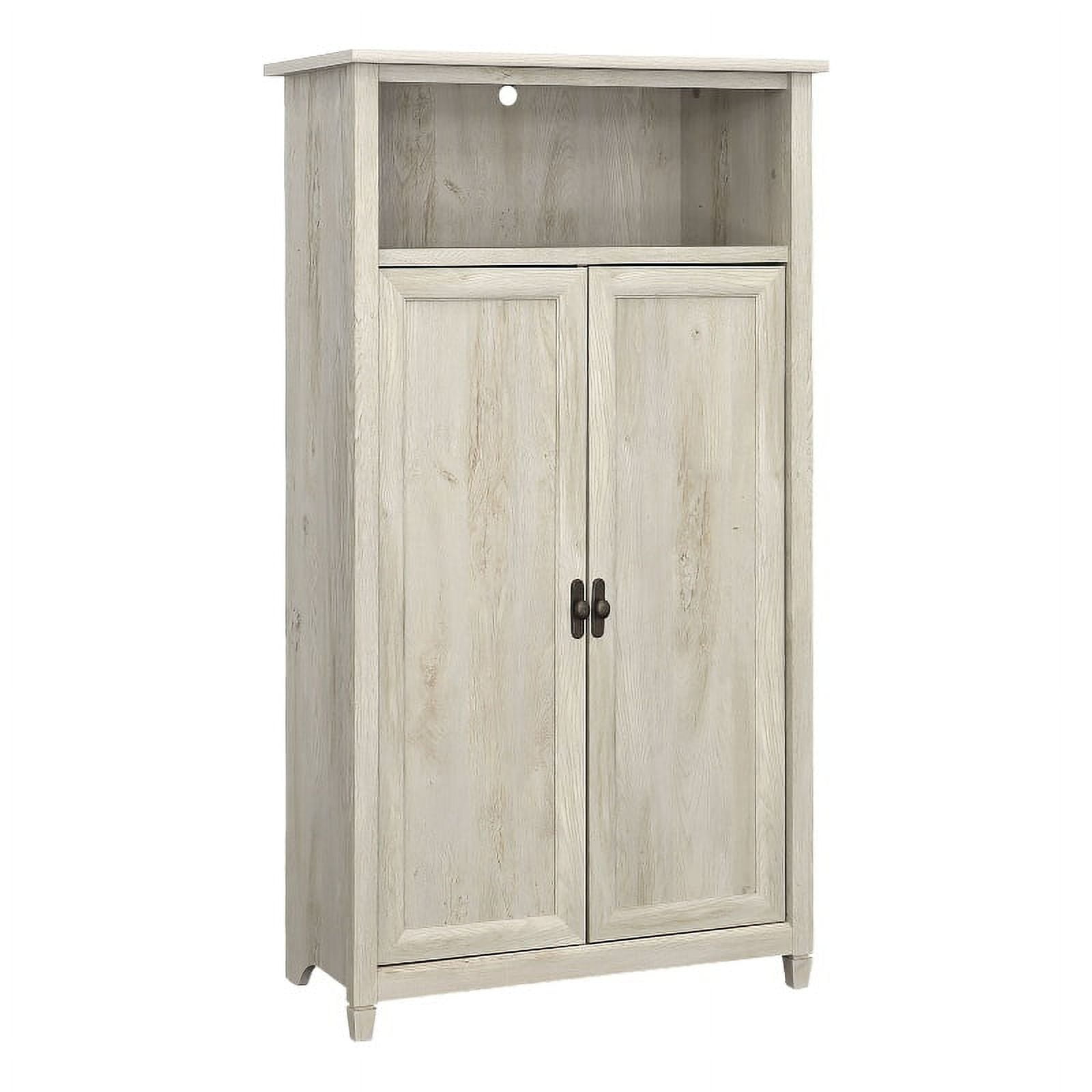 Chalked Chestnut 2-Door Office Storage Cabinet with Adjustable Shelving