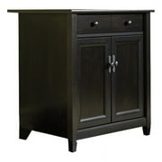 Sauder Edge Water Utility Stand, Estate Black Finish